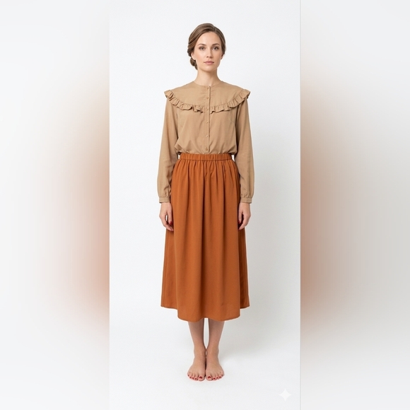 Canon Dresses & Skirts - Vintage Dress lEegant Tan Skirt